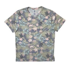 Hurley Shirt Mens L Large Floral Jersey All Over Print Short Sleeve Fashion Tee